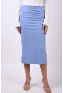 Skirt Pieces Pckylie Mw Midi Horizont Blue